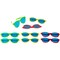 12 Pack Neon Giant Party Sunglasses Fun Glasses for Adult Kids Costume Favor Novelty, 3 Colors